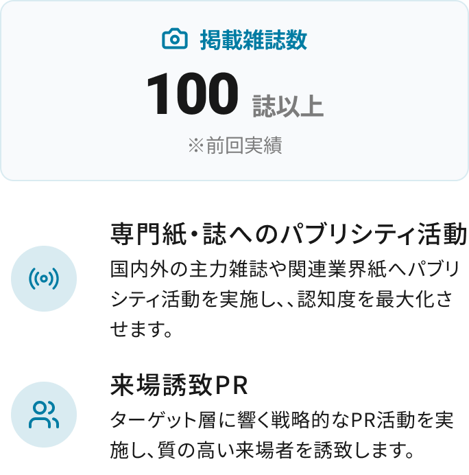 国際総合包装展としてのプロモーション力